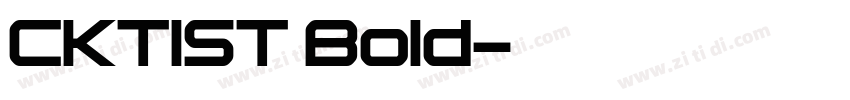 CKTIST Bold字体转换